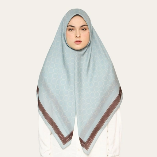 Image of PARTE Primrose Scarf - Blue Chambray