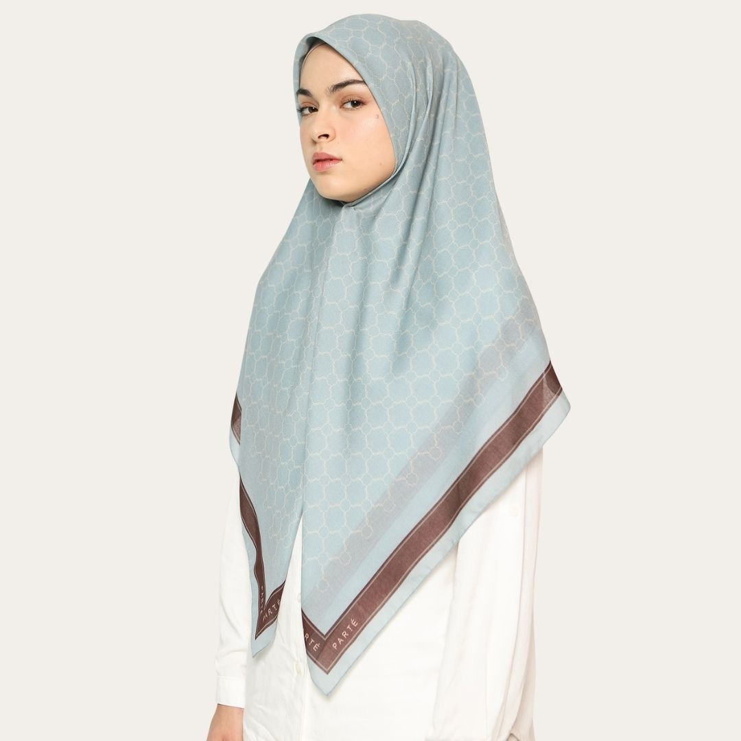 PARTE Primrose Scarf - Blue Chambray