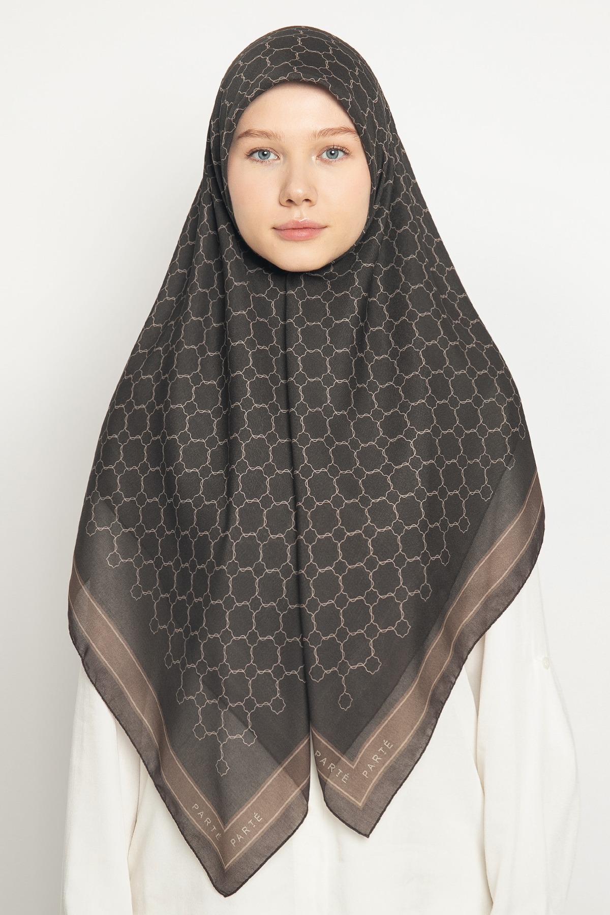 PARTE Primrose Scarf - Brown Opera
