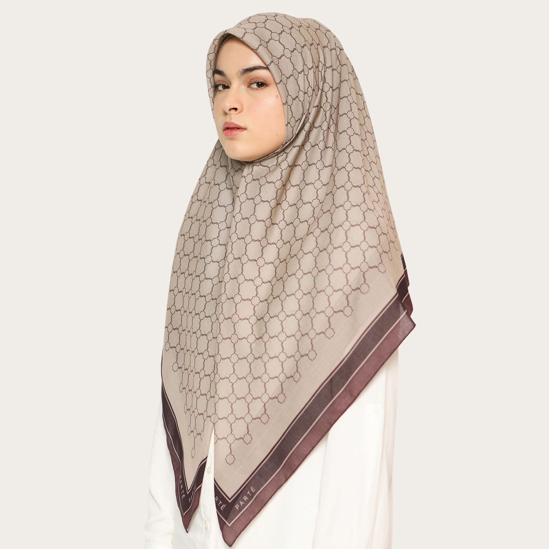 PARTE Primrose Scarf - Cream Cherry