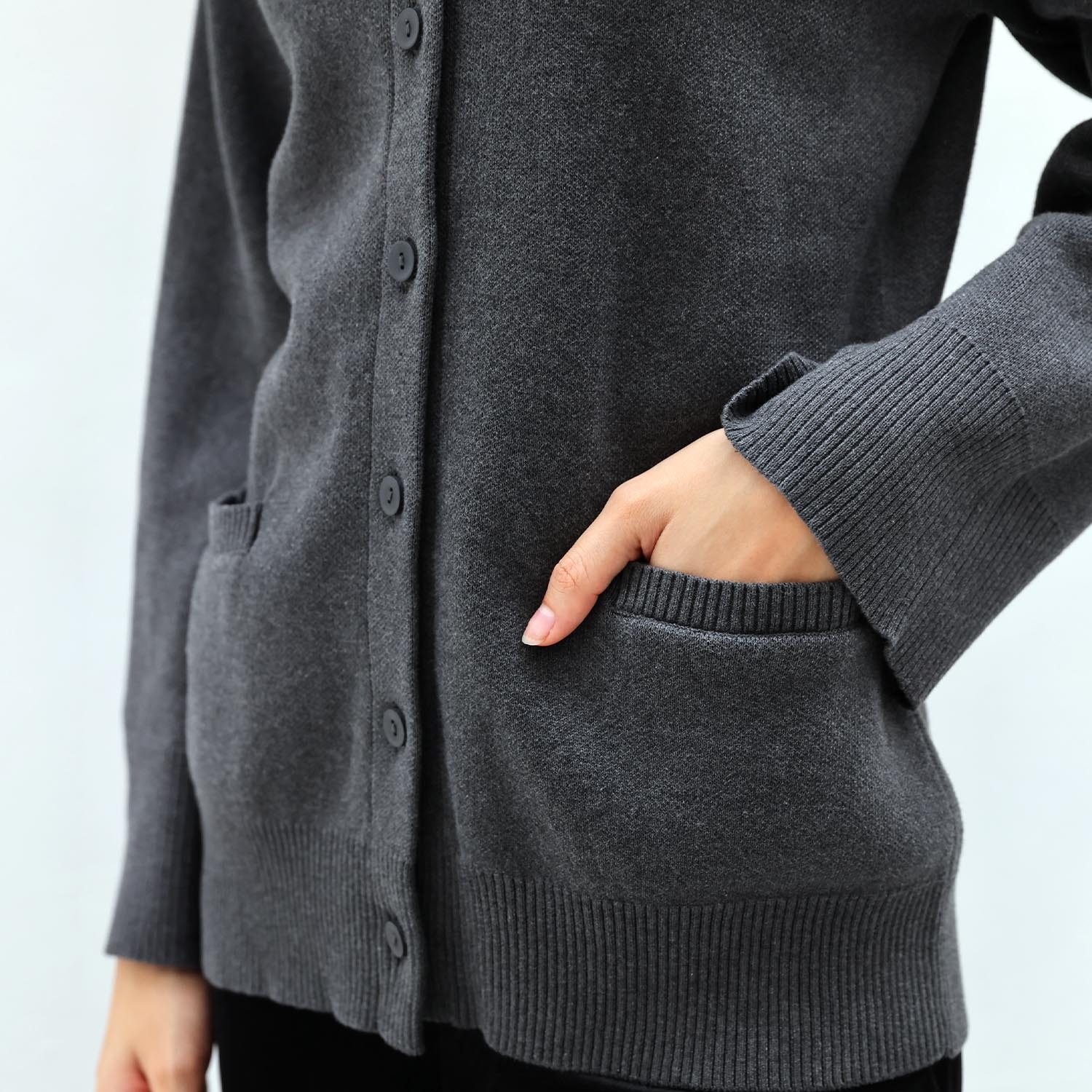 Ann Knit Top - Grey
