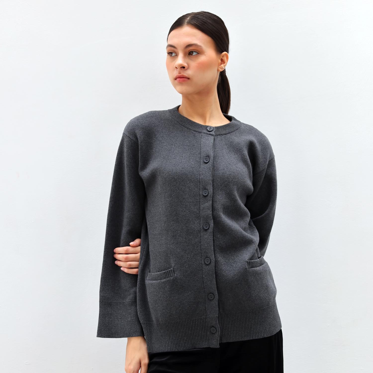 Ann Knit Top - Grey