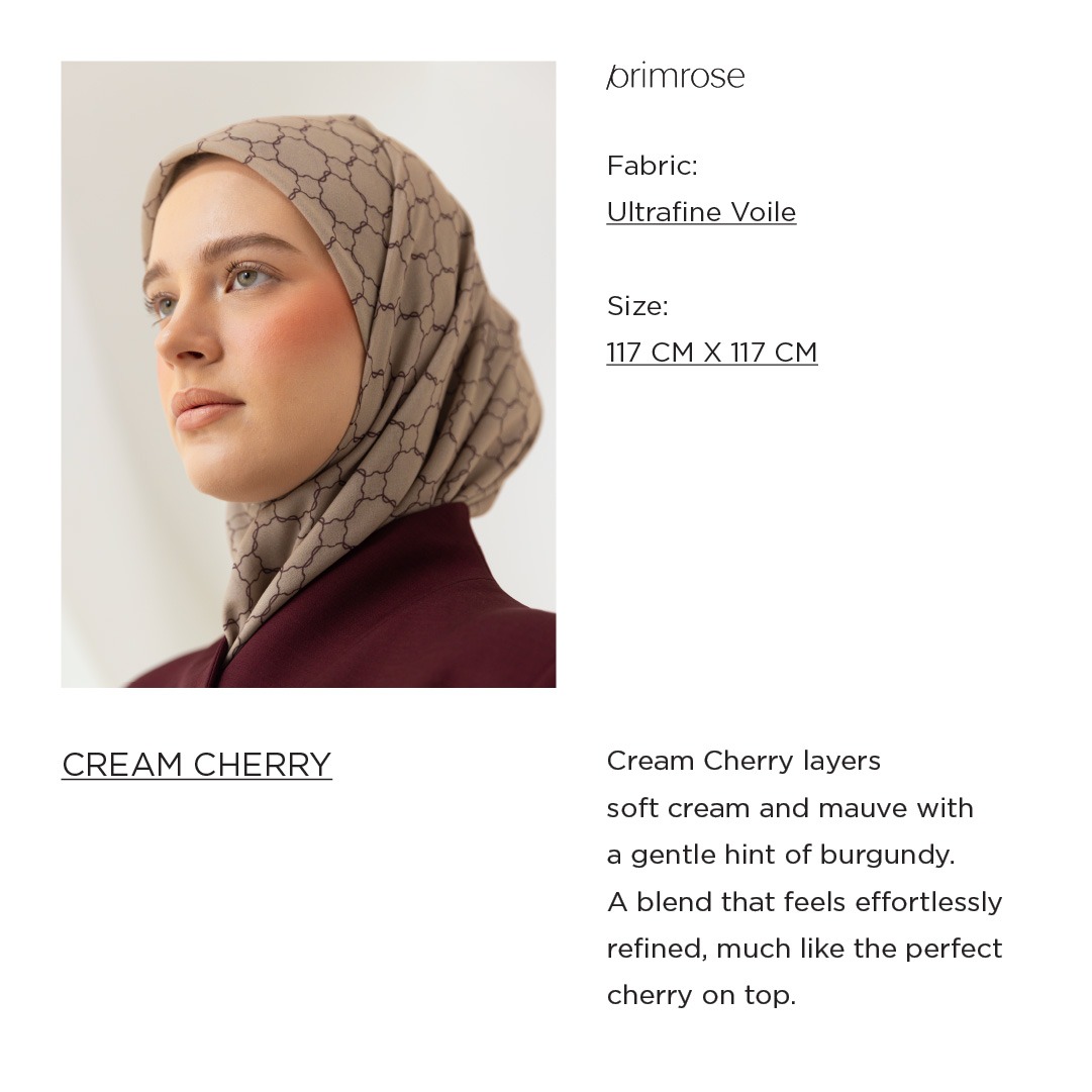 PARTE Primrose Scarf - Cream Cherry