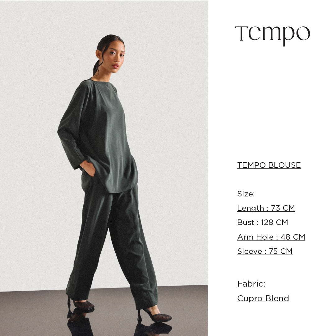 Tempo Blouse - Emerald