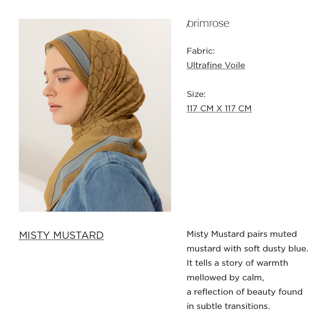 PARTE Primrose Scarf - Misty Mustard