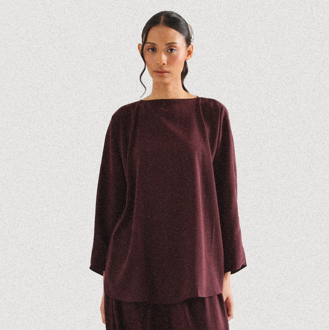Tempo Blouse - Maroon