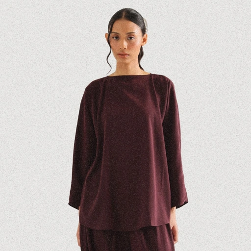 Image of Tempo Blouse - Maroon
