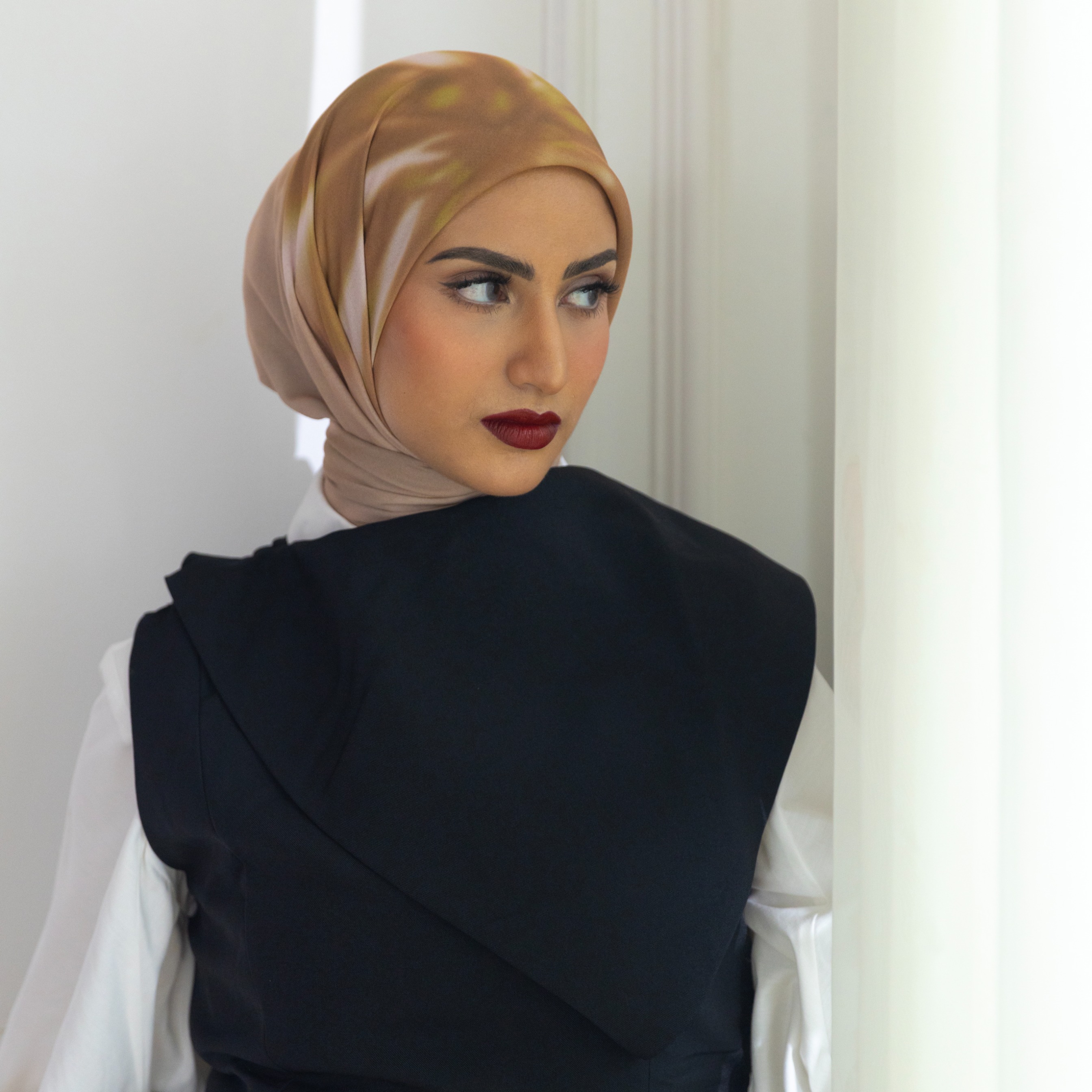 PARTE Frida Scarf - Blush Verdura