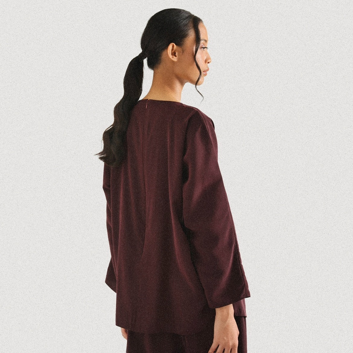 Tempo Blouse - Maroon