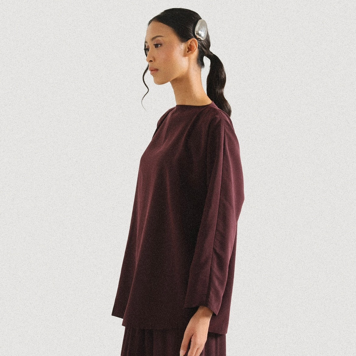 Tempo Blouse - Maroon