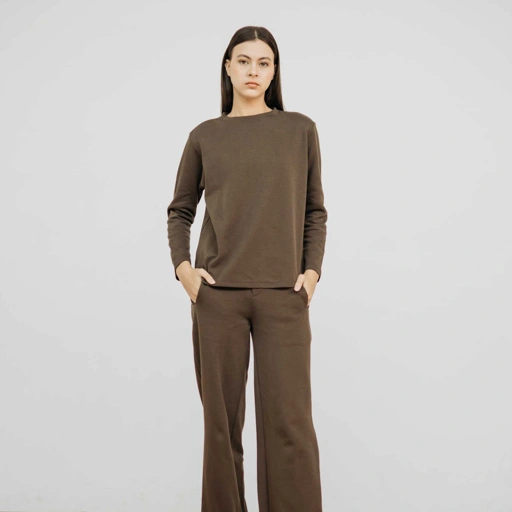 Image of PARTE Cotton Jersey - Espresso