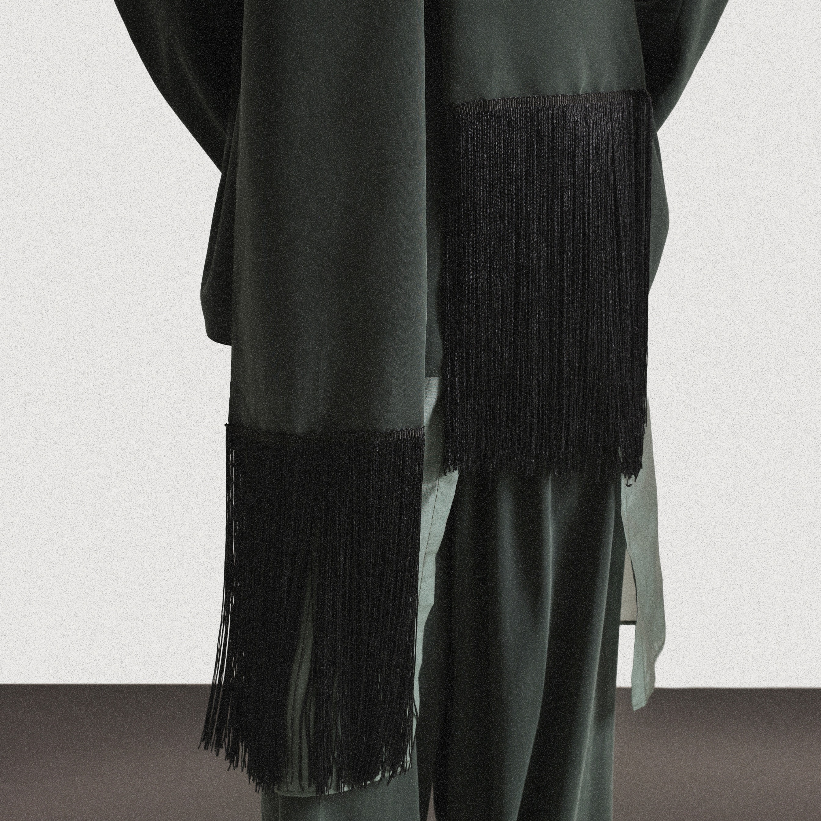 Tempo Fringe Scarf - Emerald