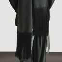 Tempo Fringe Scarf - Emerald