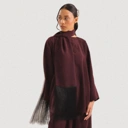 Tempo Fringe Scarf - Maroon