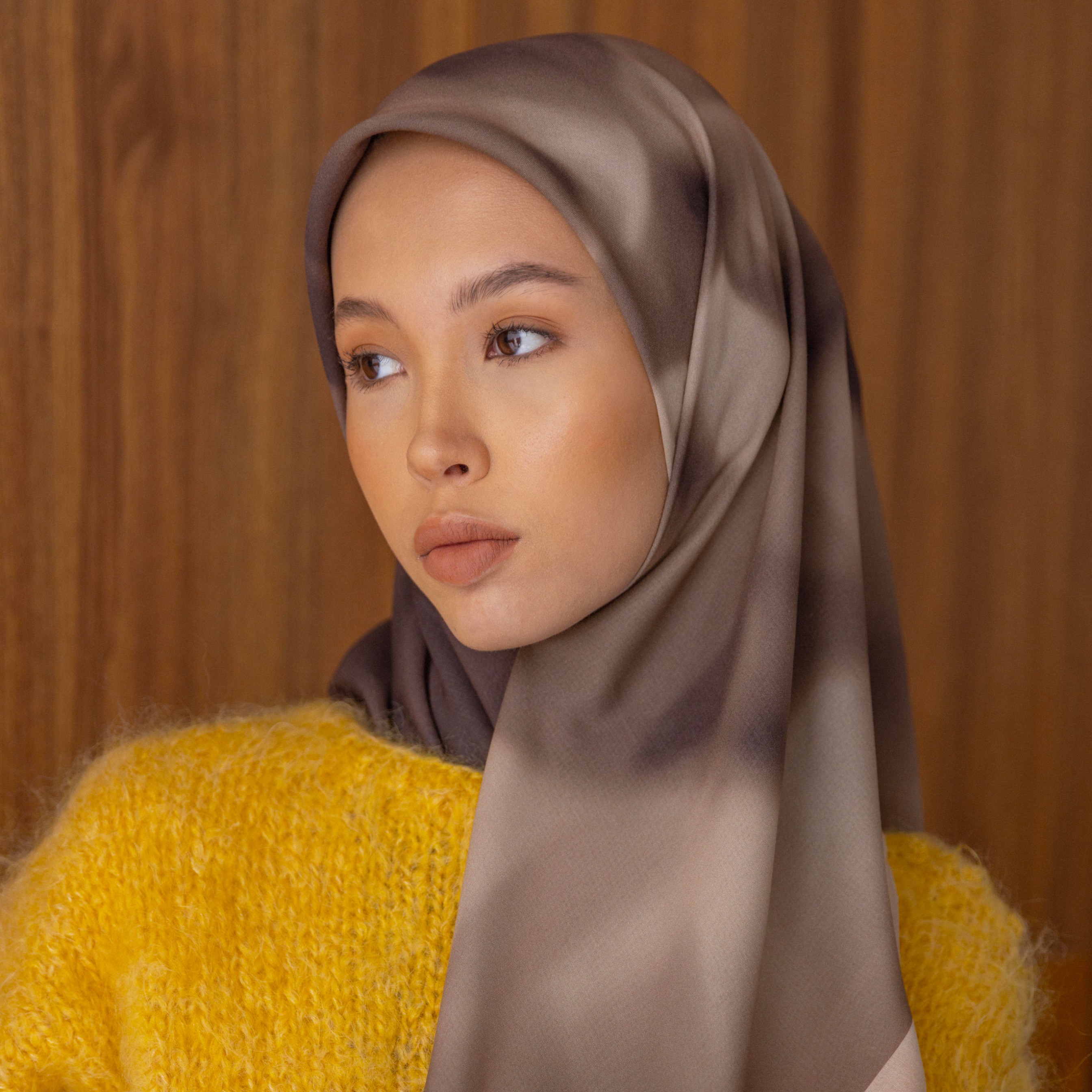 PARTE Fler Scarf - Nutmeg