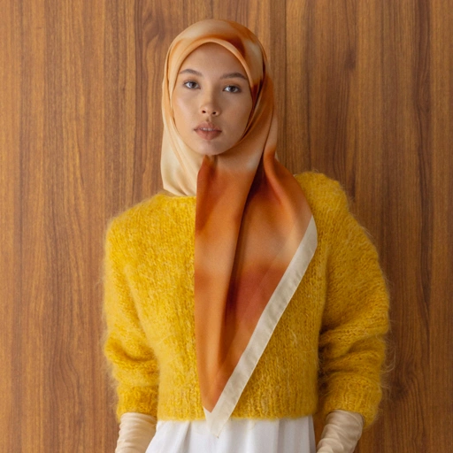 Image of PARTE Fler Scarf - Tangerine