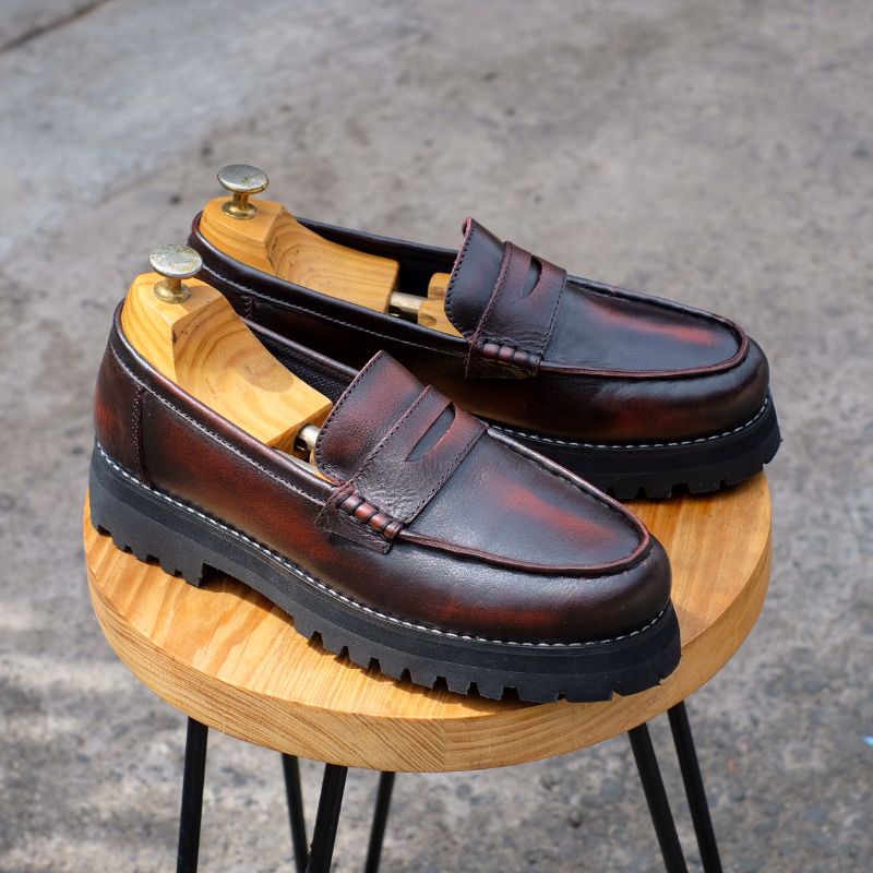 AZCOST - Sepatu Slip on Pria Loafers Penny