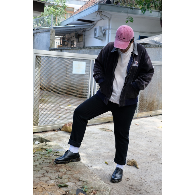 AZCOST - Sepatu Boots Pria Wingtip Black