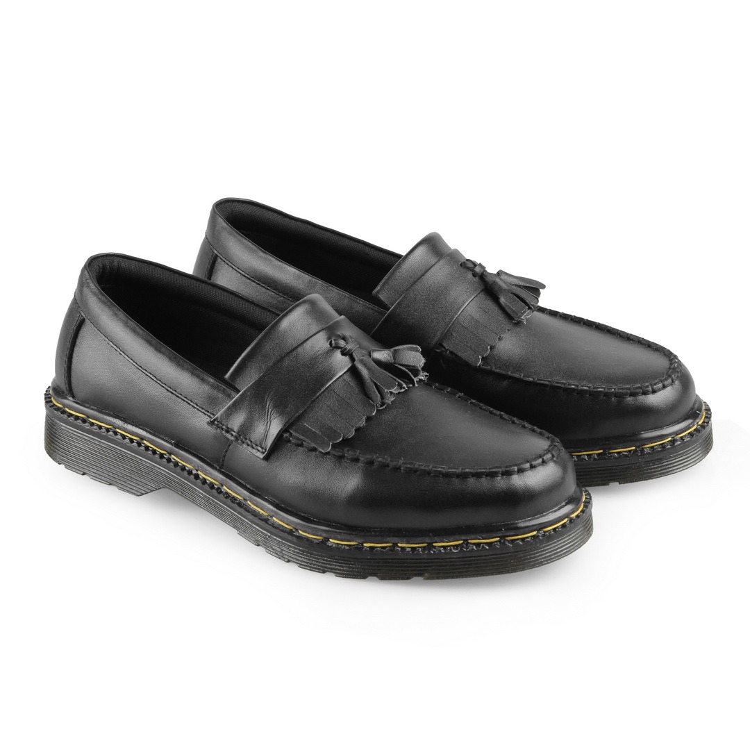 AZCOST - Sepatu Boots Loafer Pria Kulit Asli