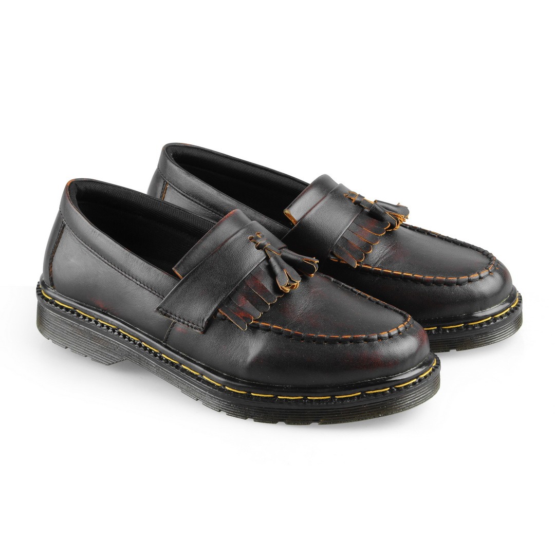 AZCOST - Sepatu Boots Loafer Pria Kulit Asli