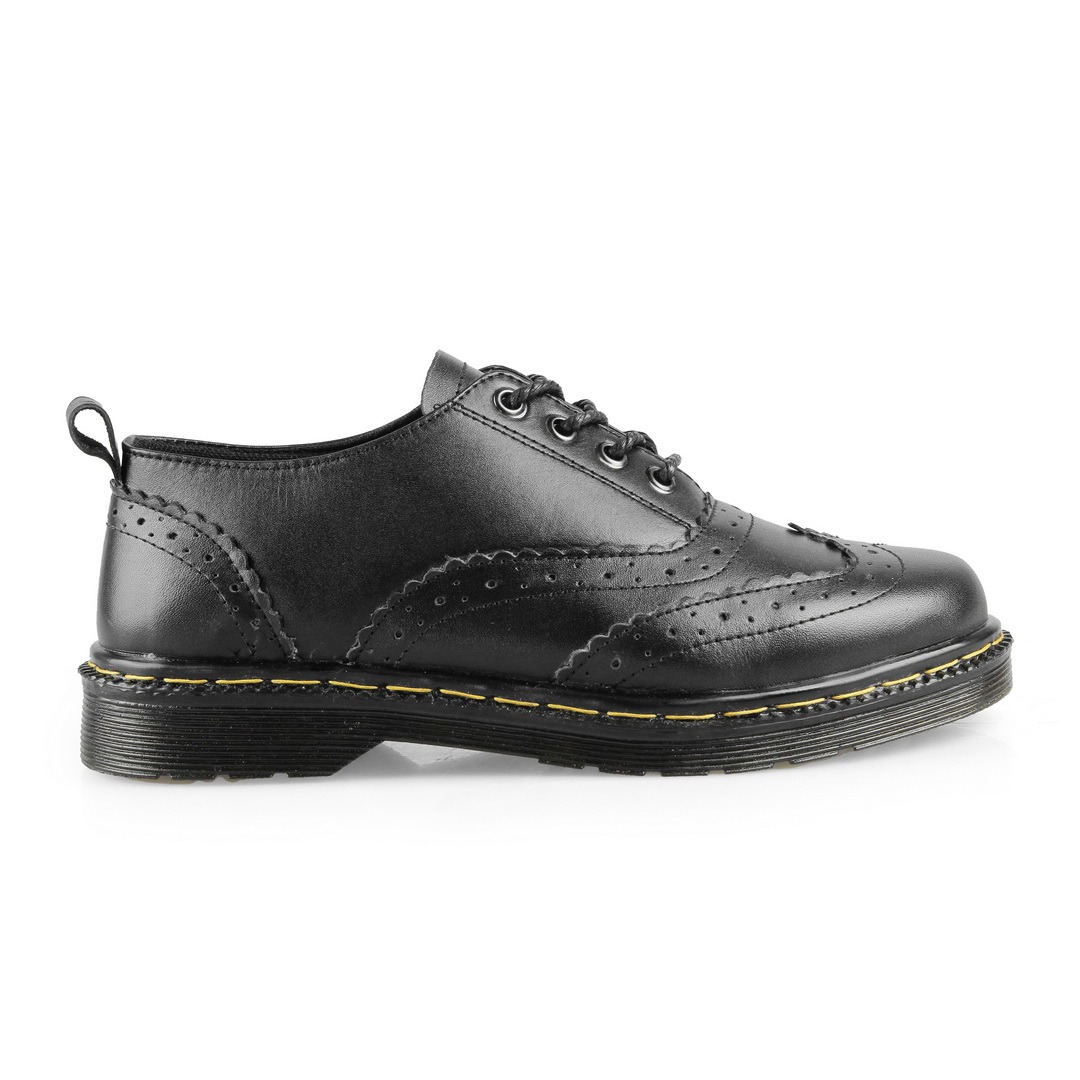 AZCOST - Sepatu Boots Pria Wingtip Black