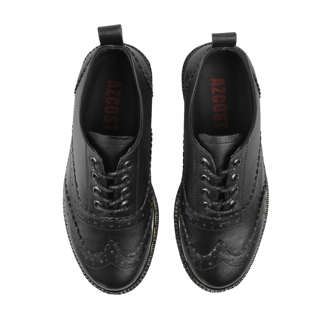 AZCOST - Sepatu Boots Pria Wingtip Black