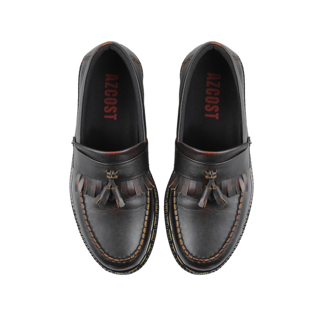 AZCOST - Sepatu Boots Loafer Pria Kulit Asli