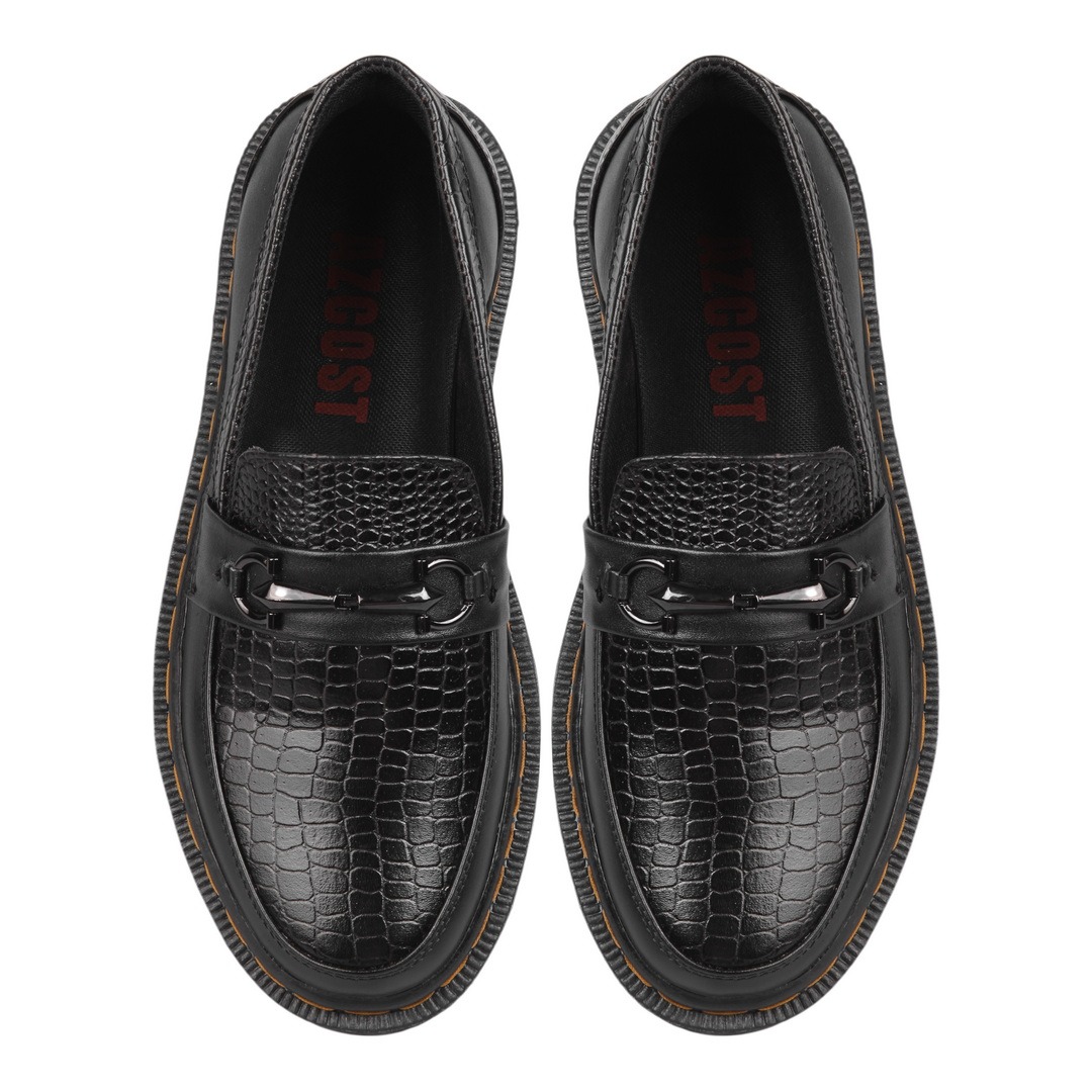 AZCOST Loafer Croco Sepatu Pria Kulit Asli