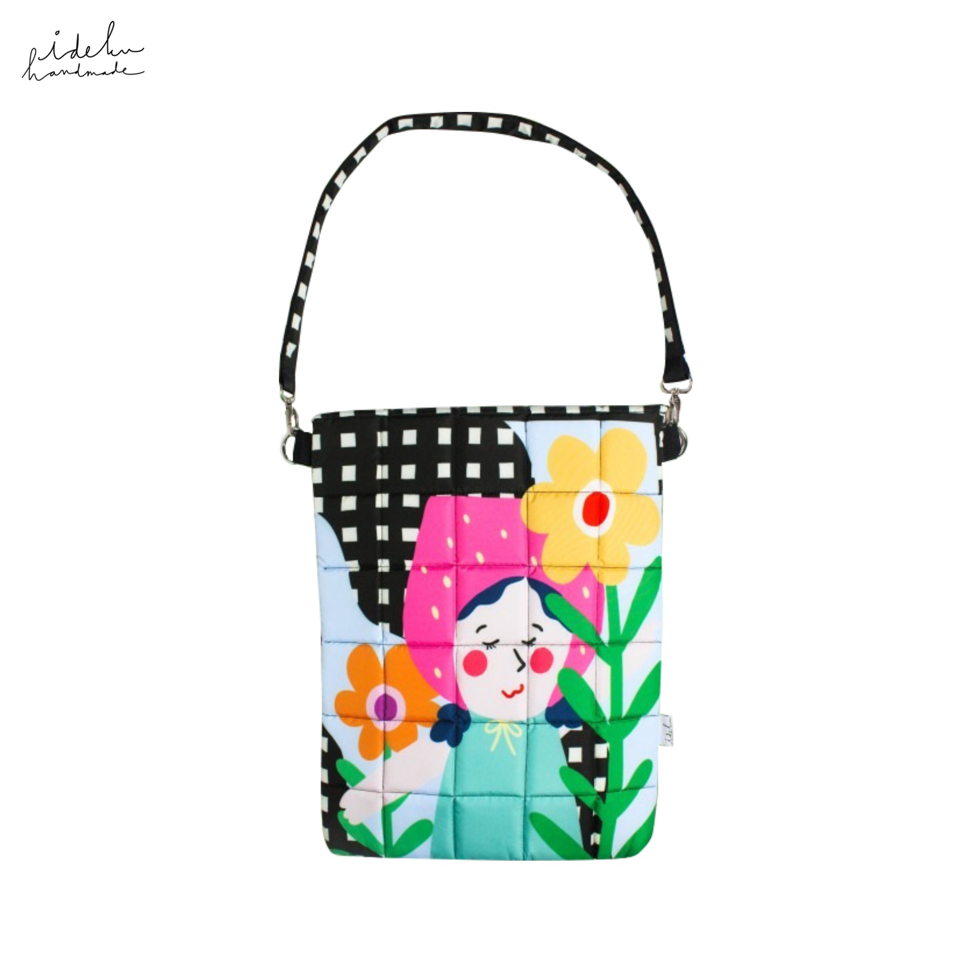 Fancy Faces Black Laptop Sleeve