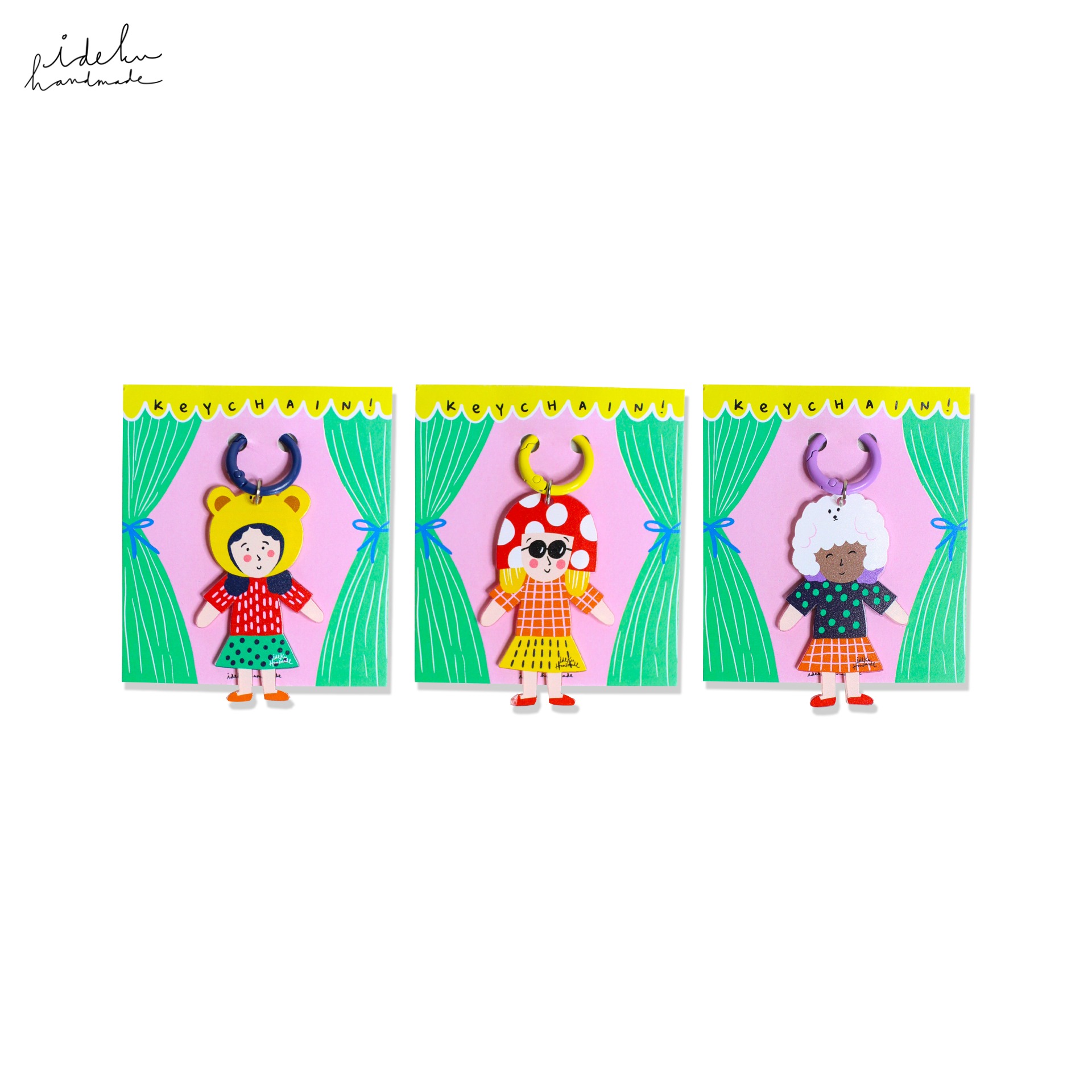 Cheeky Faces Keychain