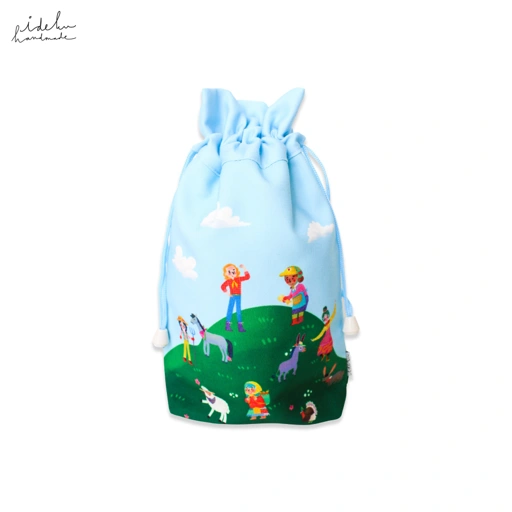 Image of Faces Farm Drawstring Pouch