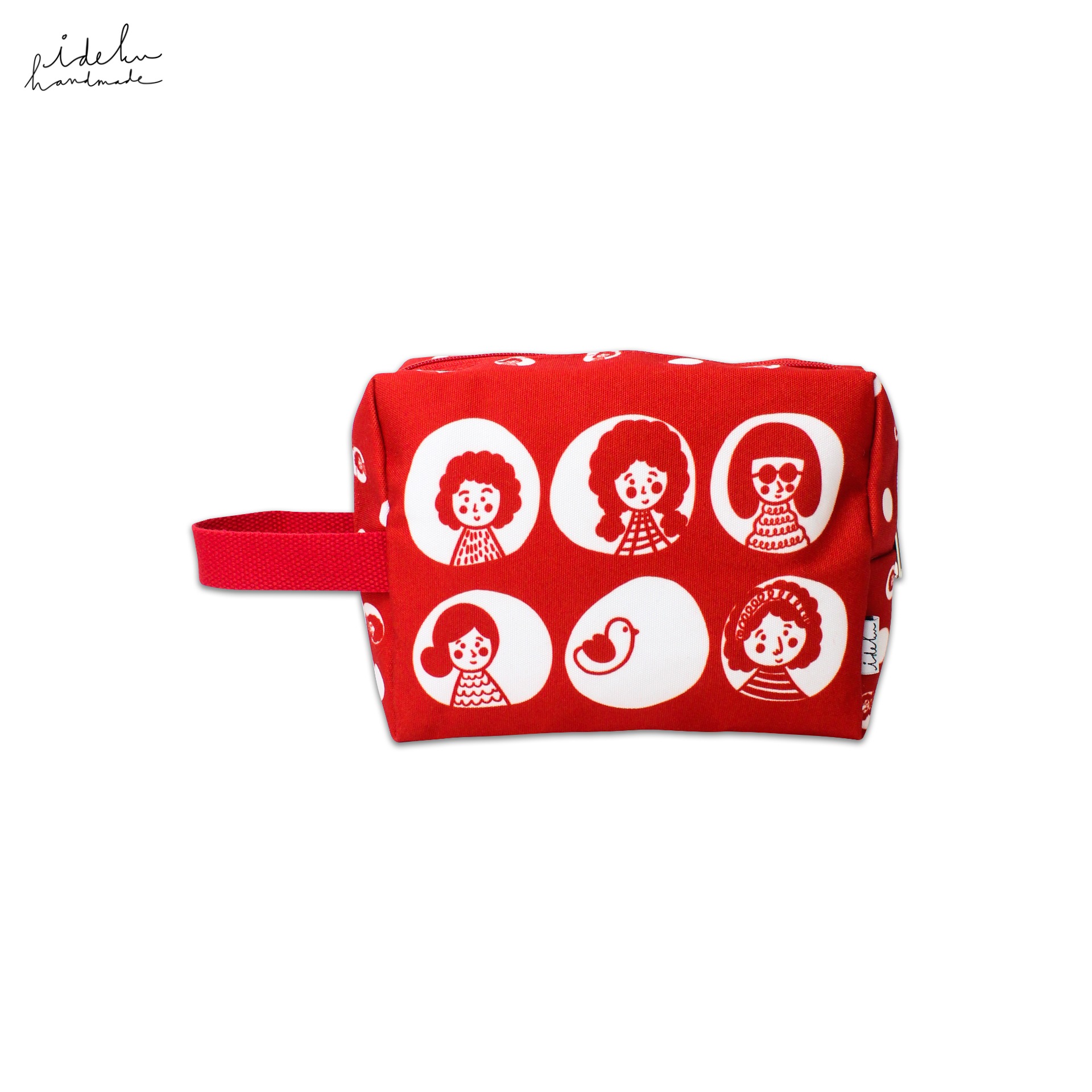 Cherry Dots Square Pouch