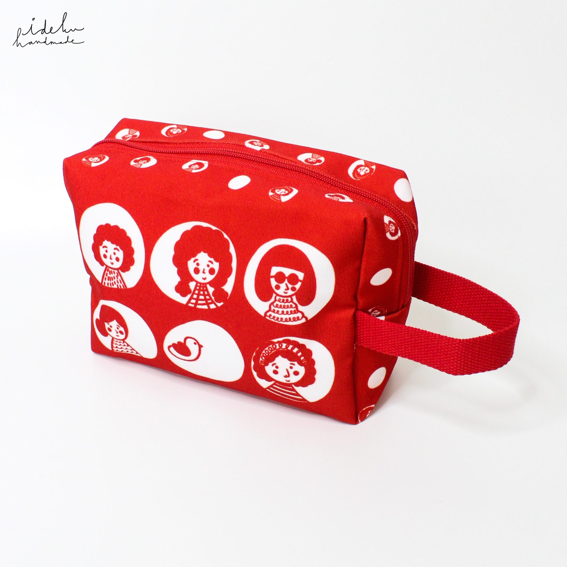 Cherry Dots Square Pouch