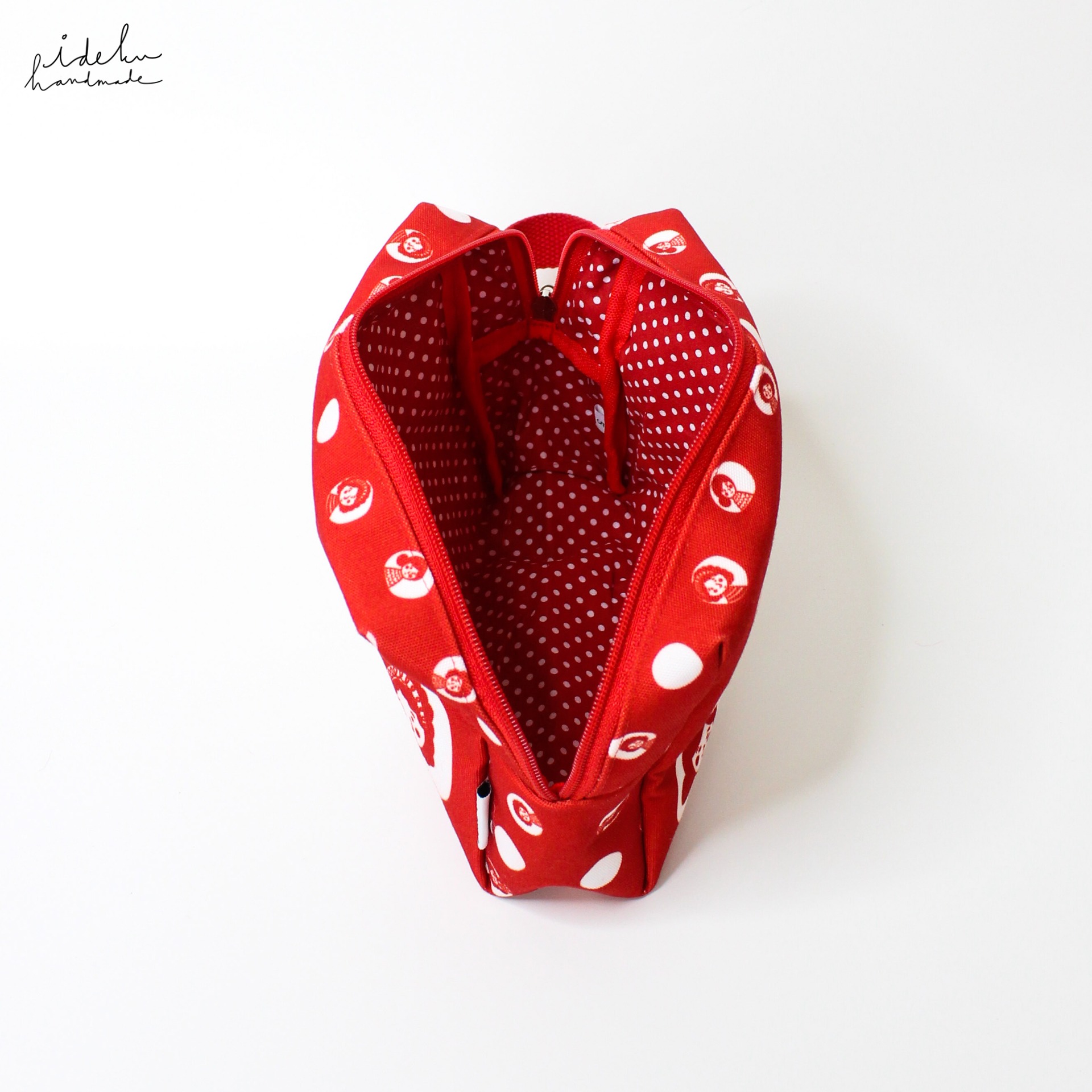 Cherry Dots Square Pouch