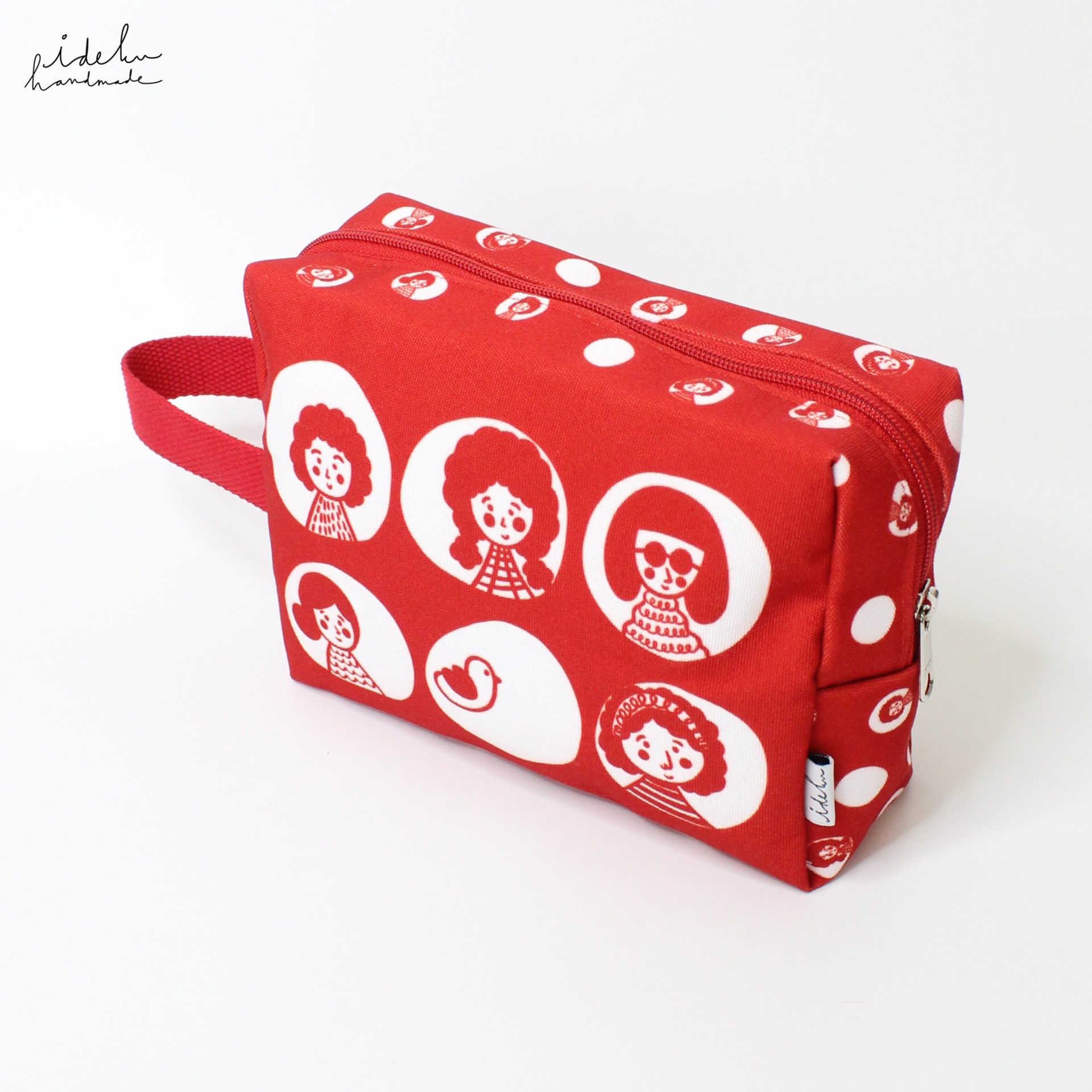 Cherry Dots Square Pouch