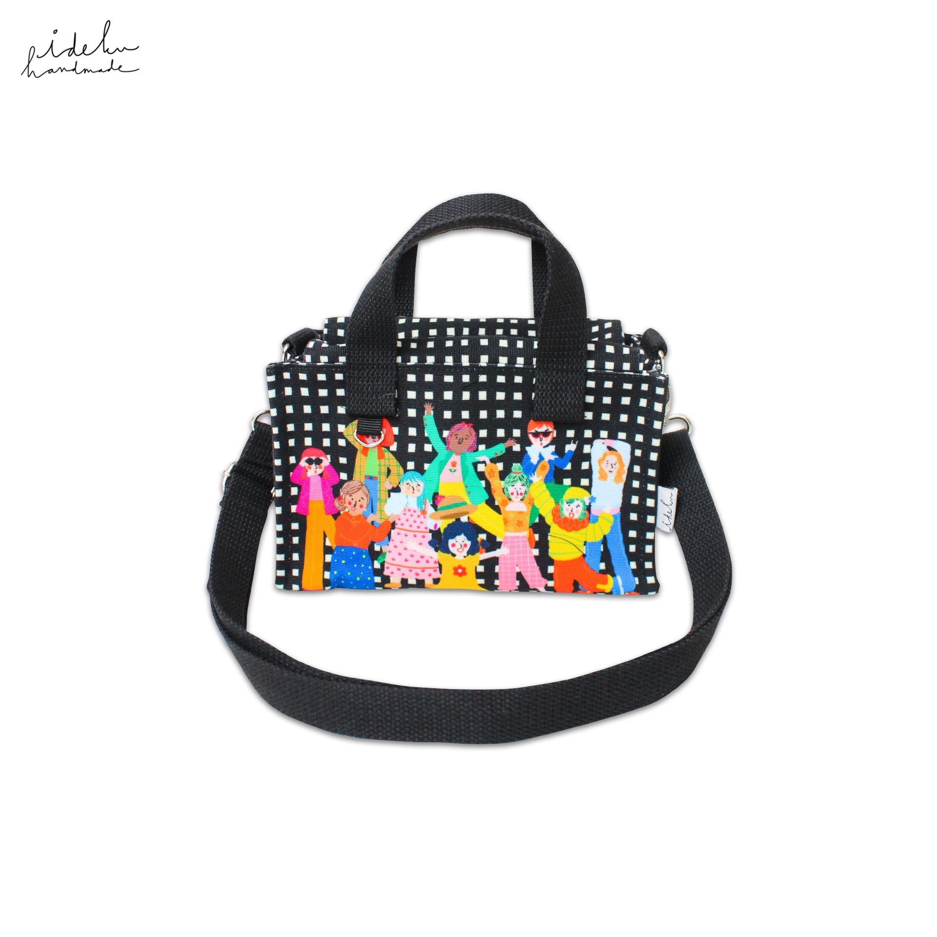 Fancy Faces Black Miku Bag