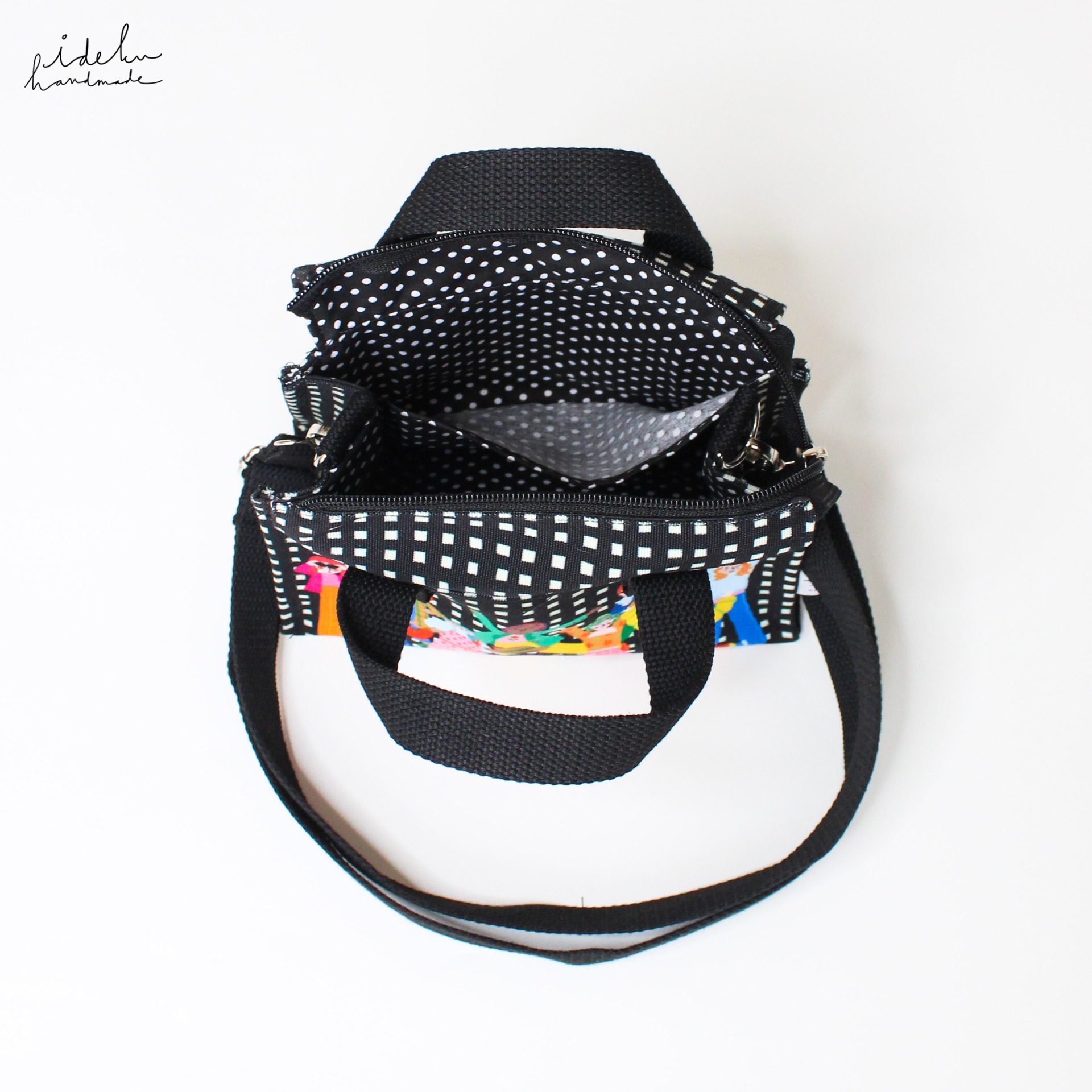Fancy Faces Black Miku Bag