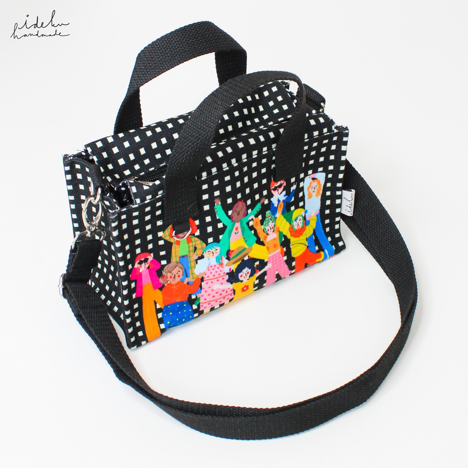 Fancy Faces Black Miku Bag