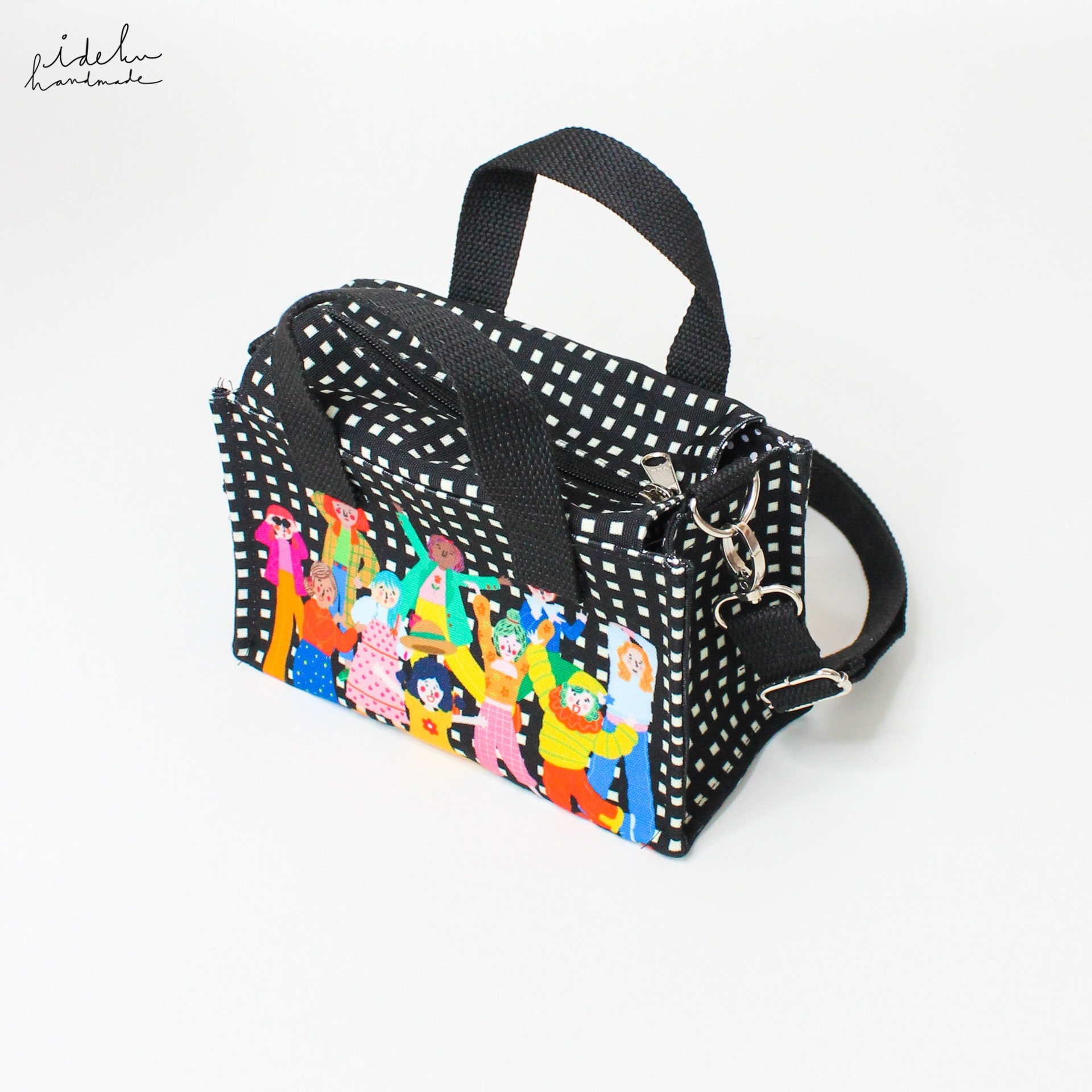 Fancy Faces Black Miku Bag
