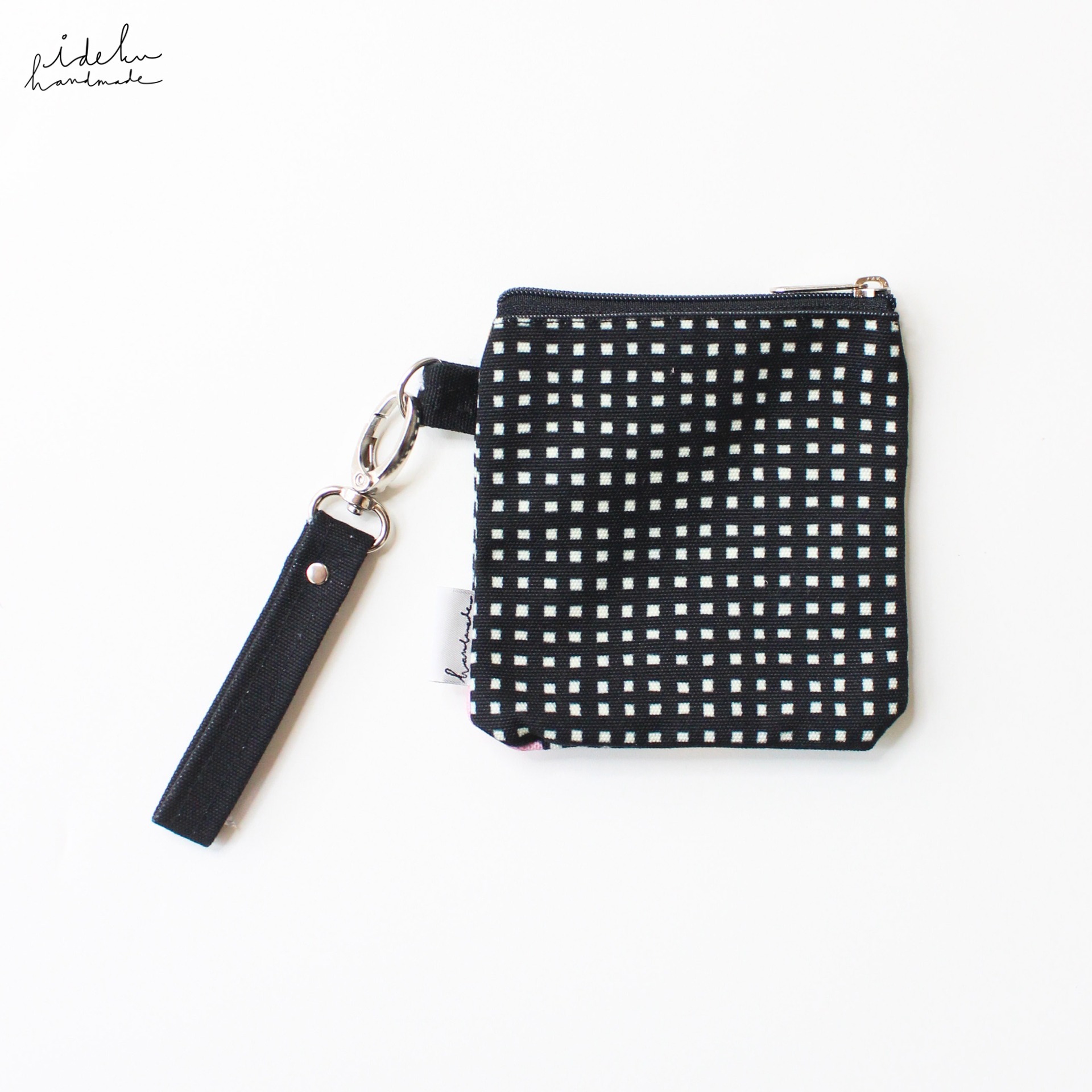 Fancy Faces Black Coin Pouch