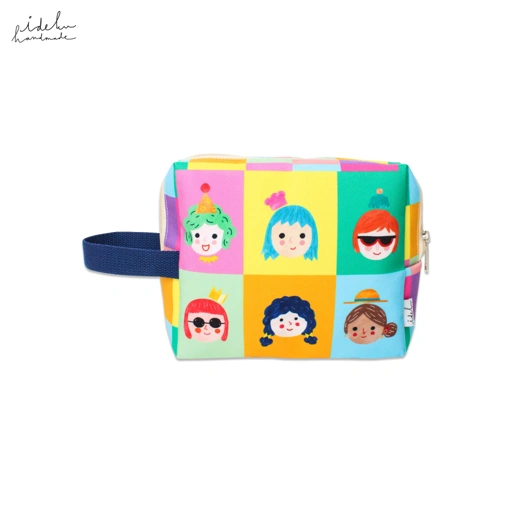 Party Faces 2.0 Square Pouch