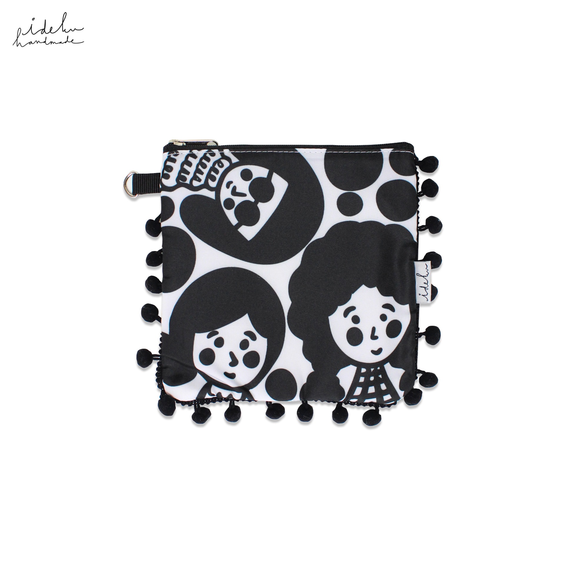 Boba Dots Pompom Pouch