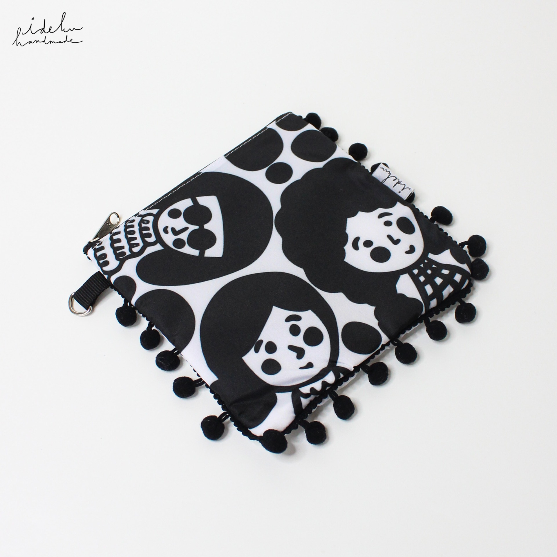 Boba Dots Pompom Pouch
