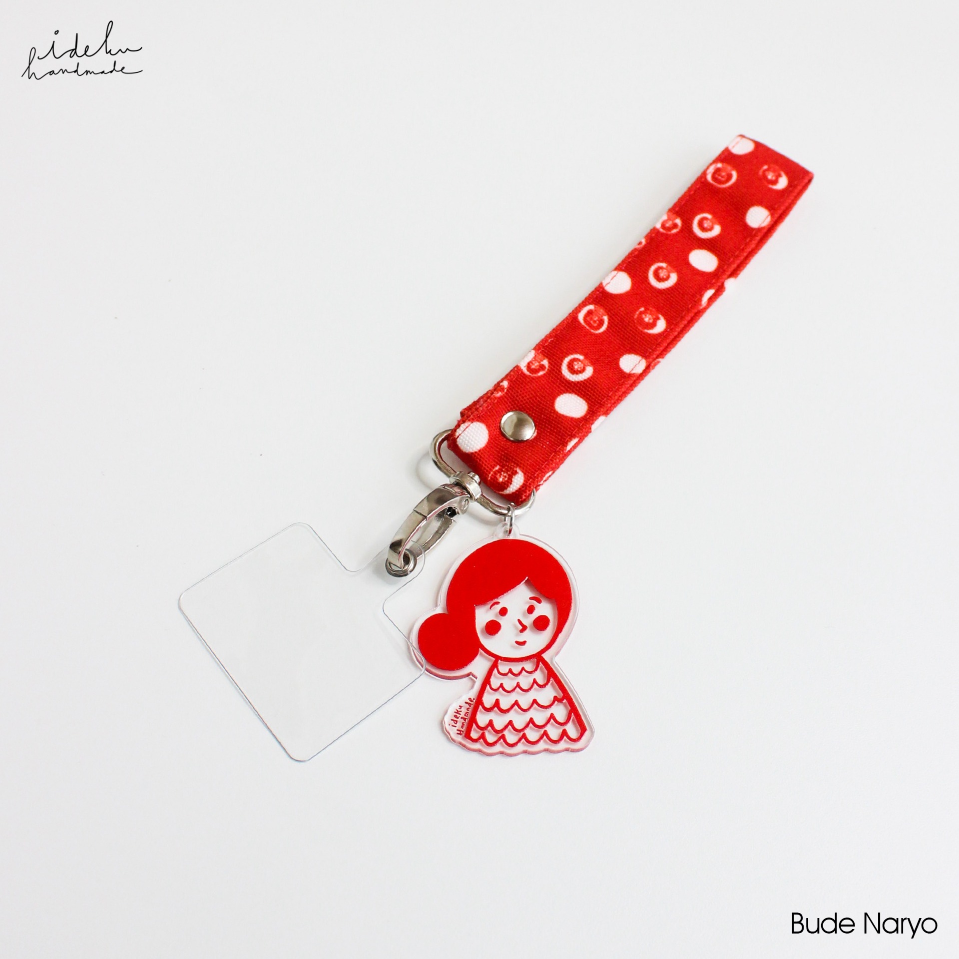 Cherry Dots Phone Strap