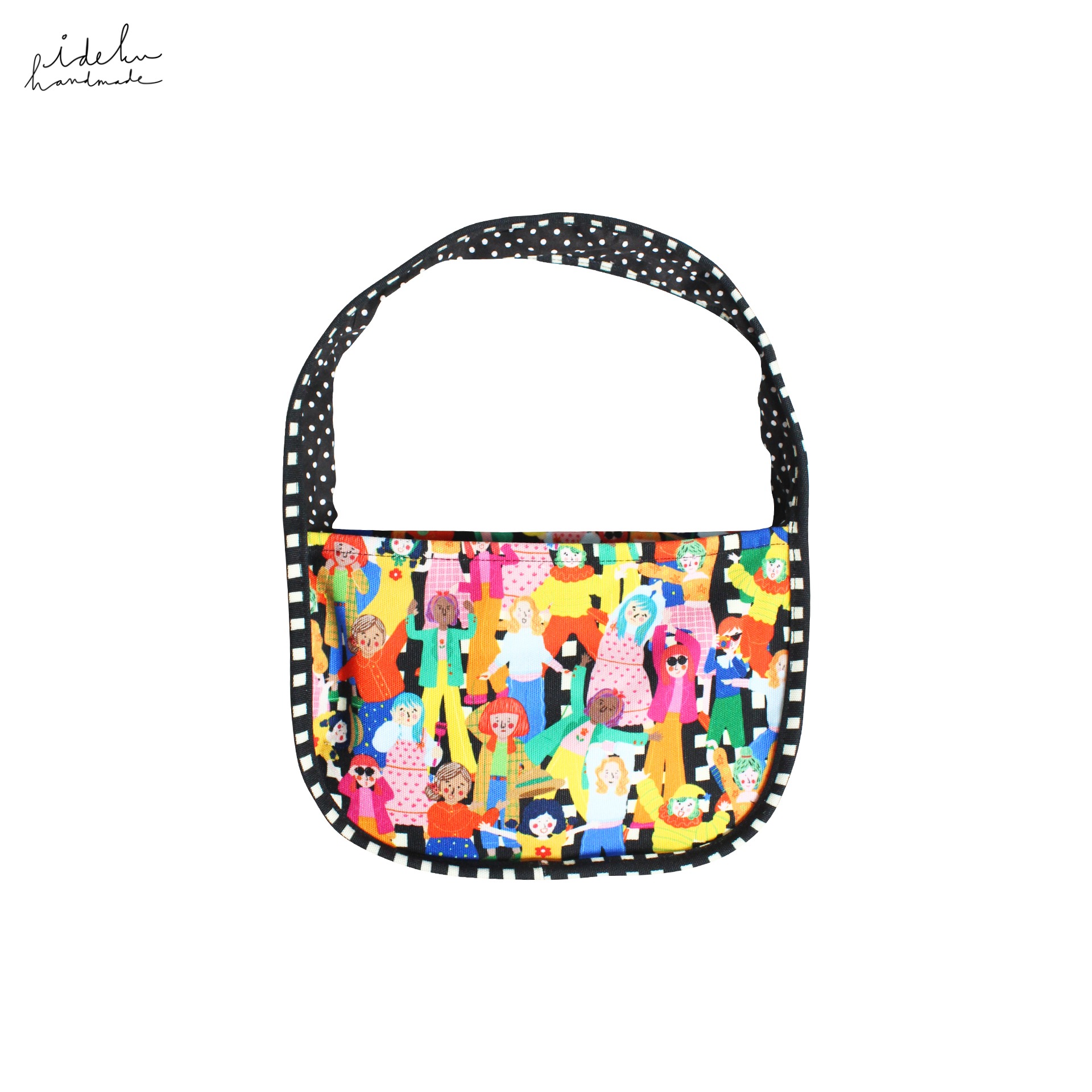 Fancy Faces Black Candy Bag 