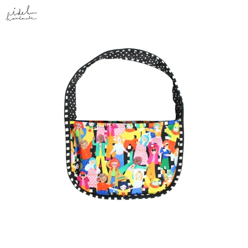Image of Fancy Faces Black Candy Bag 