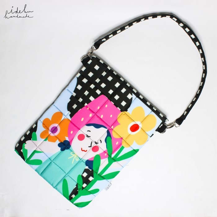 Fancy Faces Black Laptop Sleeve