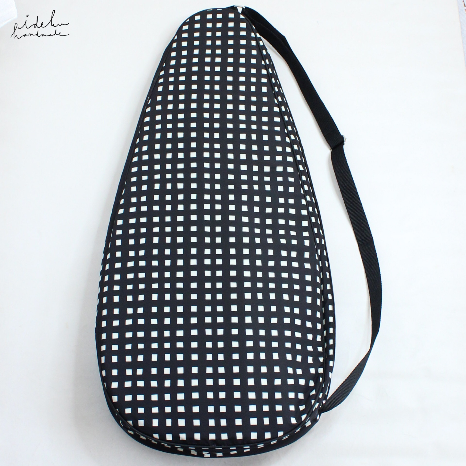 Fancy Faces Black Tennis Bag