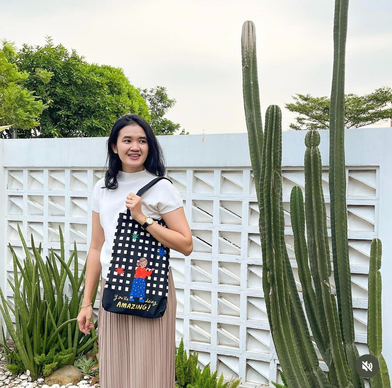 Fancy Faces Black Campus Bag