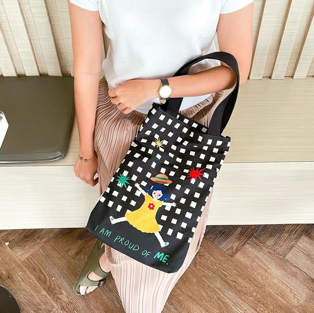 Fancy Faces Black Campus Bag